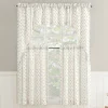 No 918 Riverwood Ditsy Floral Stripe 2-pc. Rod Pocket Window Tier