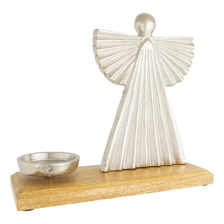 Northlight 10" Angel Metal Candle Holder