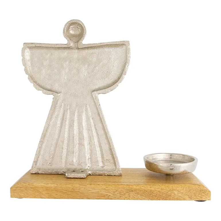 Northlight 10" Angel Metal Candle Holder