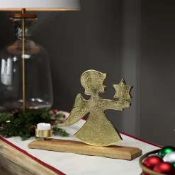 Northlight 12" Angel Tealight Candle Holder