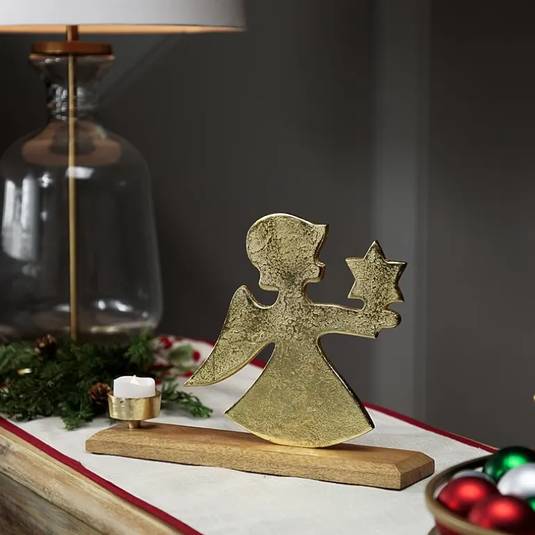 Northlight 12" Angel Tealight Candle Holder