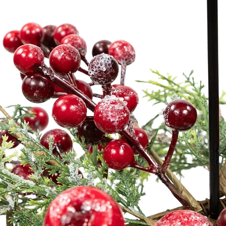 Northlight 36" Apples And Berries Triple Pillar Candle Holder