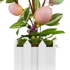 Northlight 18" Artificial With Easter Eggs Indoor Artificial Tree
