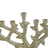 Northlight 11.5" Brass Menorah Candle Holder