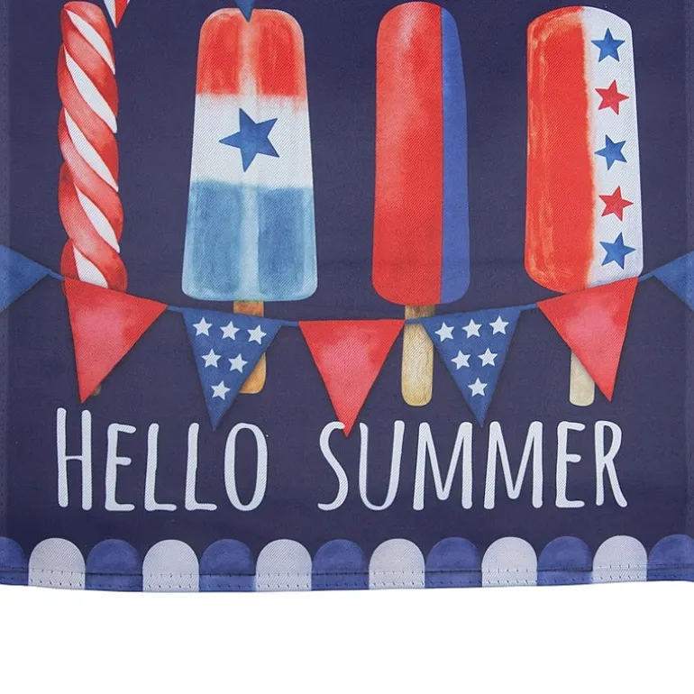 Northlight 28" Hello Summer Ice Pop Outdoor House Flags