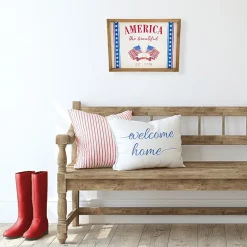 Northlight 15.75in America The Beautiful Wall Sign