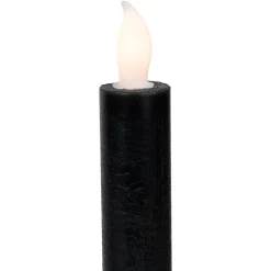 Northlight 9.5in Black Led Flickering 4-pc. Flameless Candle