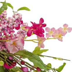Northlight 18in Geranium And Berry Spring Floral Wreath