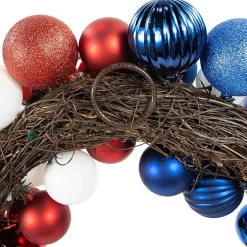 Northlight 22in Glittered Ornament Wreath