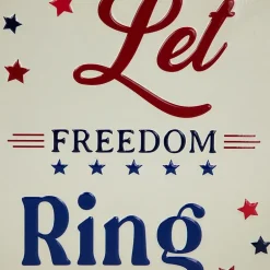 Northlight 11.75in Let Freedom Ring Wall Sign