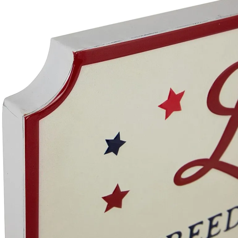 Northlight 11.75in Let Freedom Ring Wall Sign