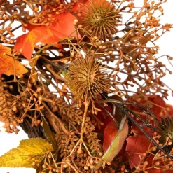 Northlight 24in Maple Leaf And Berry Unlit Wreath