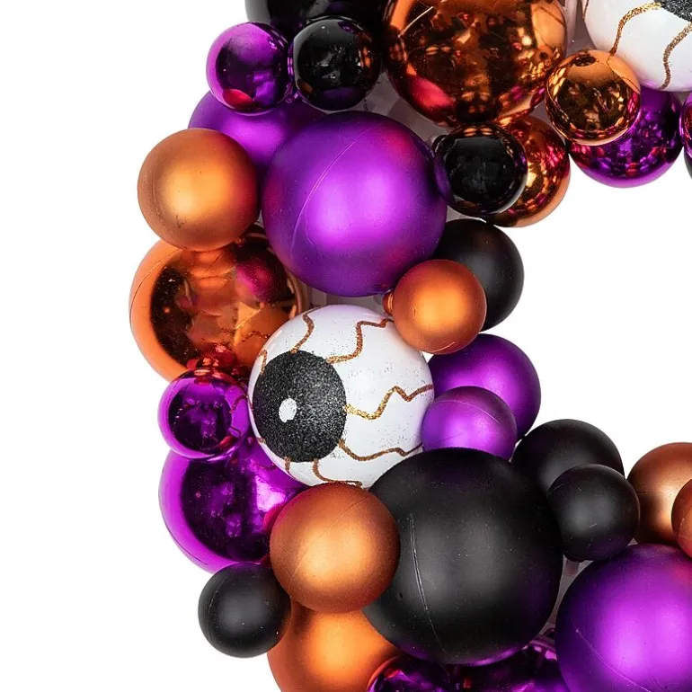 Northlight 13in Multi-Color Shatterproof Ball Wreath