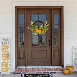 Northlight 22in Peonies Twig Wreath