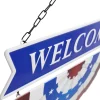 Northlight 19.5in " Welcome" Metal Wall Sign