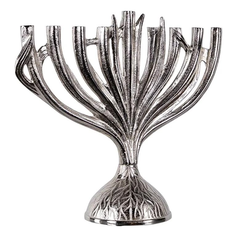 Northlight 15.5" Metal Menorah Candle Holder