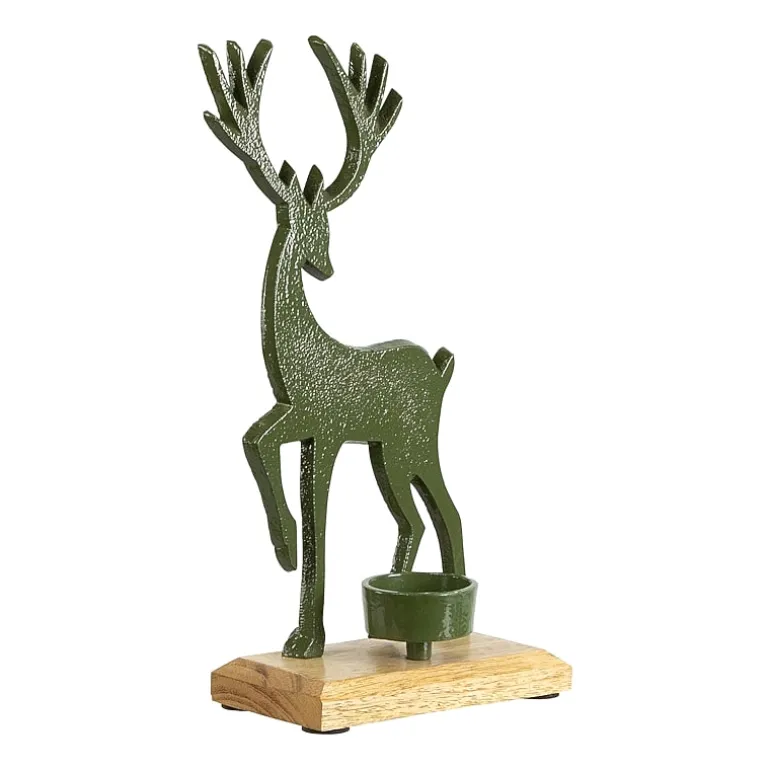 Northlight 10.5" Reindeer Tealight Candle Holder