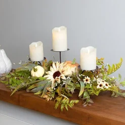 Northlight Sunflower And Pumpkins Candle Holder