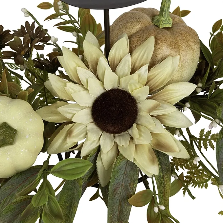 Northlight Sunflower And Pumpkins Candle Holder