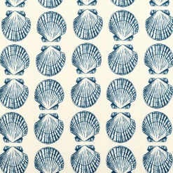 No 918 Sandbar Tonal Seashell Print 2-pc. Rod Pocket Window Tier