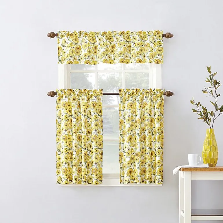 No 918 Sunny 2-pc. Rod Pocket Window Tier