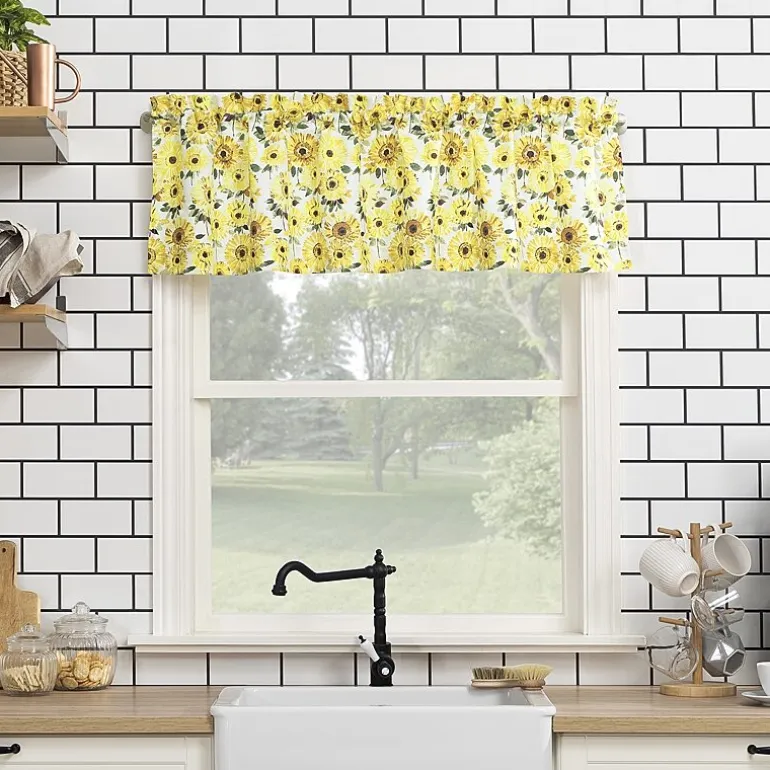 No 918 Sunny 2-pc. Rod Pocket Window Tier