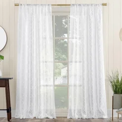No 918 Tina Rod Pocket Light-Filtering Single Curtain Panel