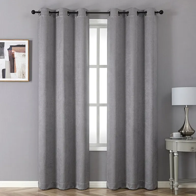 Novalie Grommet Top Blackout Set of 2 Curtain Panel