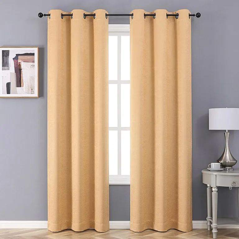 Novalie Grommet Top Blackout Set of 2 Curtain Panel
