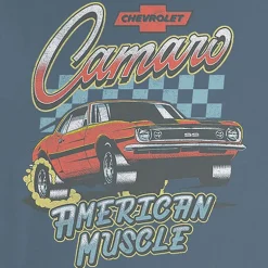 Novelty Camaro Mens Crew Neck Short Sleeve Classic Fit Big and Tall Graphic T-Shirt