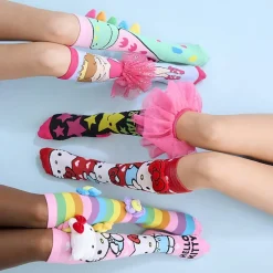 Novelty Crazy Sock Big Kid Unisex 1 Pair Knee High Socks