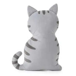 Novelty Gray Cat Throw Pillow