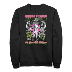 Novelty Mens Crew Neck Long Sleeve Beetlejuice Sweatshirt