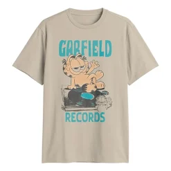 Novelty Mens Crew Neck Short Sleeve Regular Fit Garfield Graphic T-Shirt