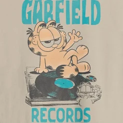 Novelty Mens Crew Neck Short Sleeve Regular Fit Garfield Graphic T-Shirt