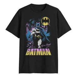 Novelty Mens Crew Neck Short Sleeve Classic Fit Batman Big and Tall Graphic T-Shirt