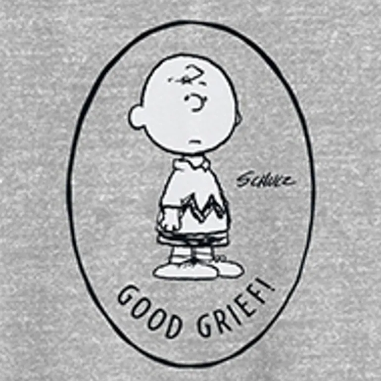 Novelty Mens Crew Neck Short Sleeve Classic Fit Peanuts Big and Tall Graphic T-Shirt