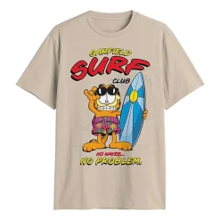 Novelty Mens Crew Neck Short Sleeve Classic Fit Garfield Big and Tall Graphic T-Shirt