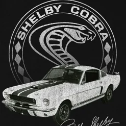 Novelty Shelby Cobra Mens Crew Neck Short Sleeve Regular Fit Graphic T-Shirt