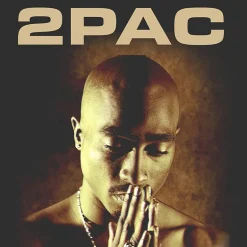 Novelty Tupac Mens Crew Neck Short Sleeve Regular Fit Graphic T-Shirt