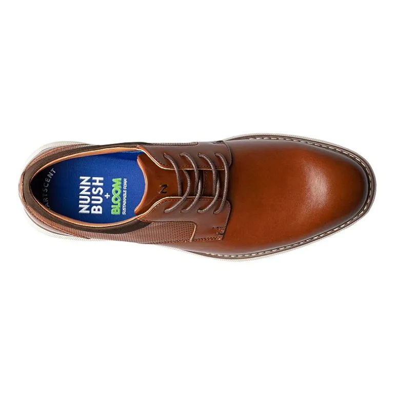 Nunn Bush Mens Chase Plain Toe Oxford Shoes