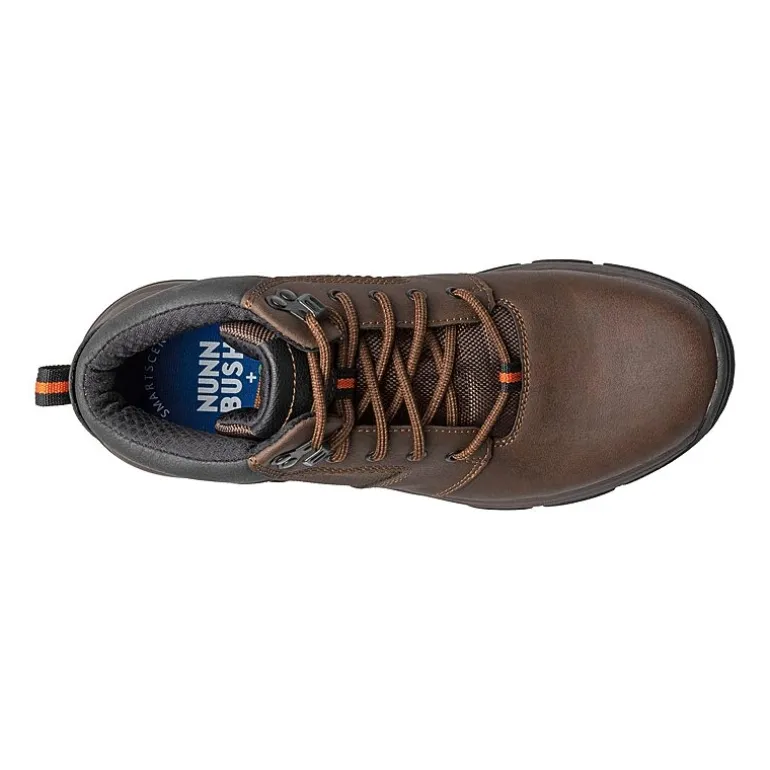 Nunn Bush Mens Excavate Plain Flat Heel Lace Up Boots