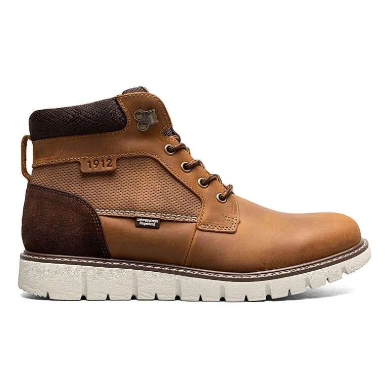 Nunn Bush Mens Karnak Plain Flat Heel Lace Up Boots