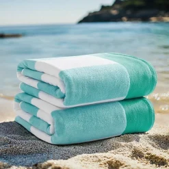 Oceanfront Resort Cabana Stripe Jacquard 2-pc. Beach Towel