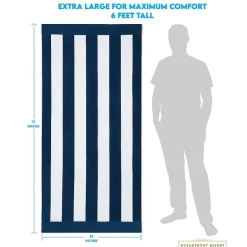 Oceanfront Resort Cabana Stripe Jacquard 2-pc. Beach Towel