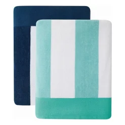 Oceanfront Resort Cabana Stripe Jacquard 2-pc. Beach Towel