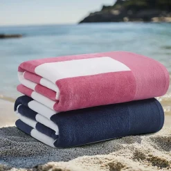Oceanfront Resort Cabana Stripe Jacquard 2-pc. Beach Towel