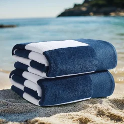 Oceanfront Resort Cabana Stripe Jacquard 2-pc. Beach Towel