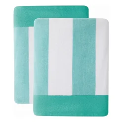 Oceanfront Resort Cabana Stripe Jacquard 2-pc. Beach Towel
