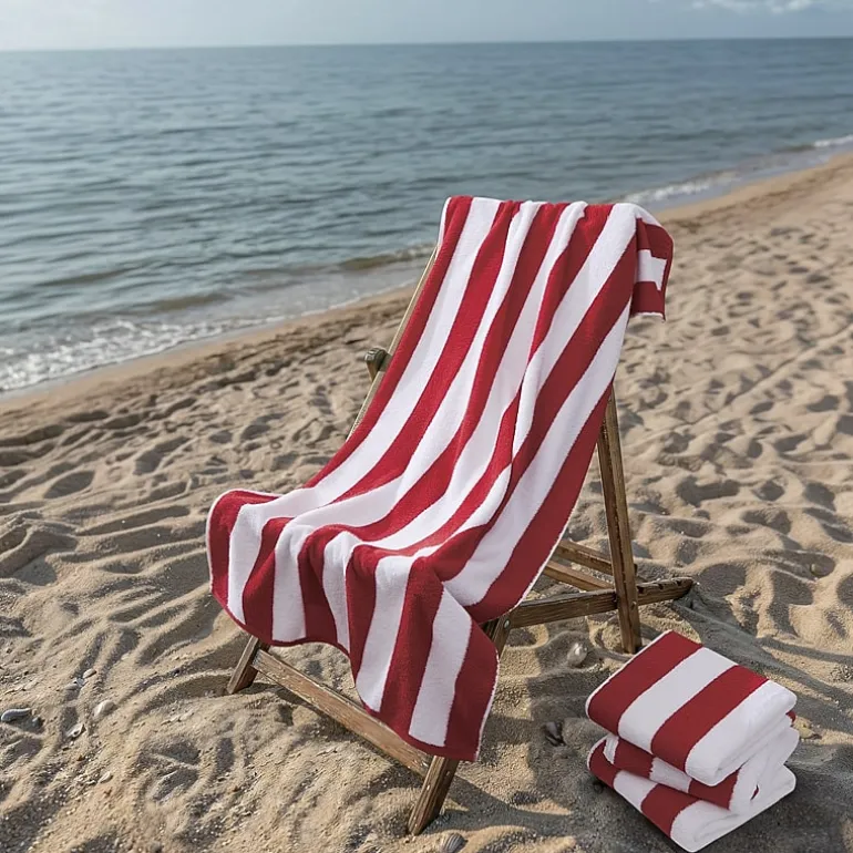 Oceanfront Resort Classic Cabana Stripe 4-pc. Beach Towel